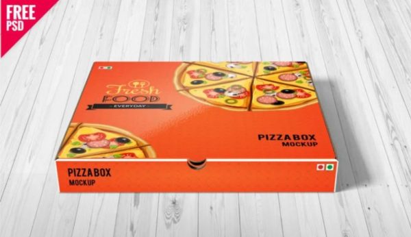 Front View Pizza Mockup