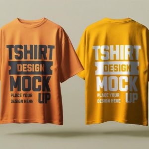 Front and back T Shirt Mockup (2)
