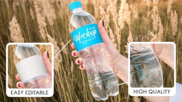 Fully Editable Bottle Packaging Mockup