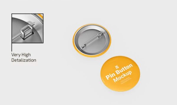 Fully Editable Pin Mockups