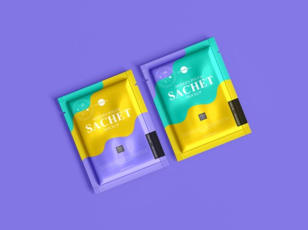 Fully Editable Sachet Mockup