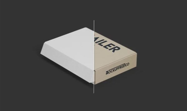 Fully Editable mailing Box Mockup