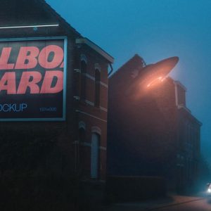 Futuristic Billboard Branding Mockup