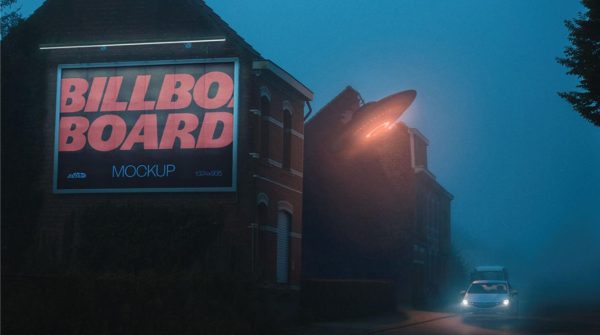 Futuristic Billboard Branding Mockup