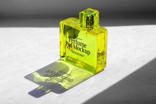 Glass Perfume Branding Mockup