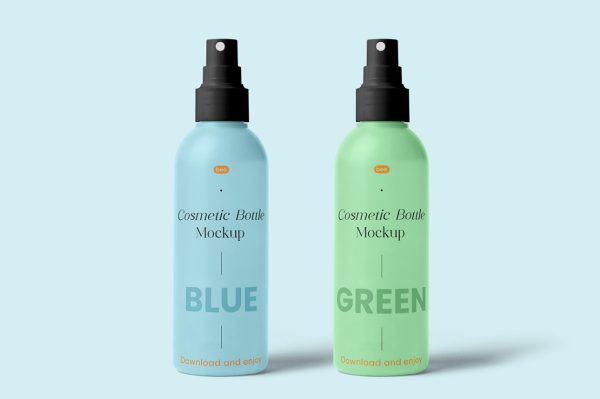 Glass Spray Bottle Mockup PSD