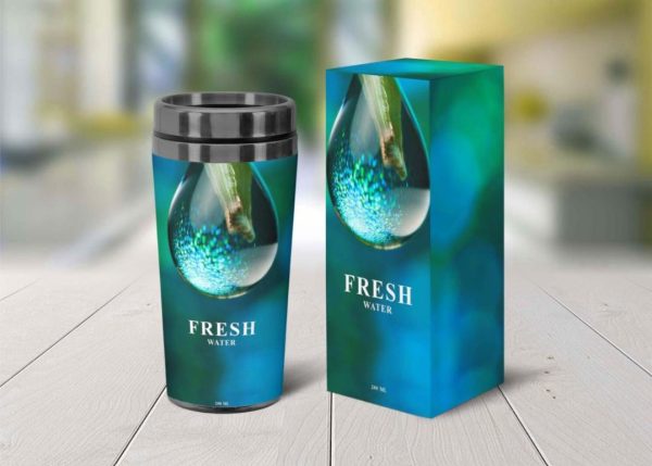 Gym Bottle Packaging Mockup