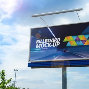 High Quality Roadside Billboard Branding Mockup