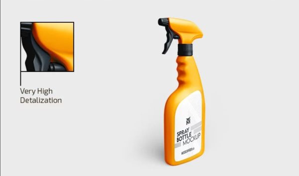 High Quality Spray Branding mockup