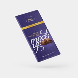 In Air Dark Chocolate Bar Mockup