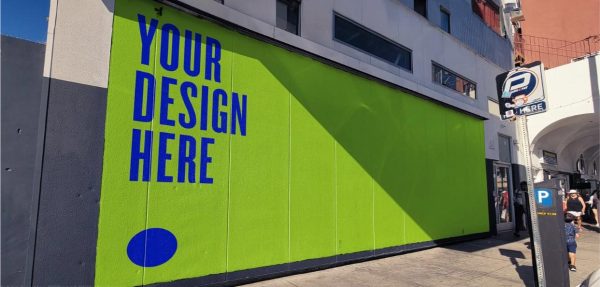 LA Street Billboard Mockup PSD