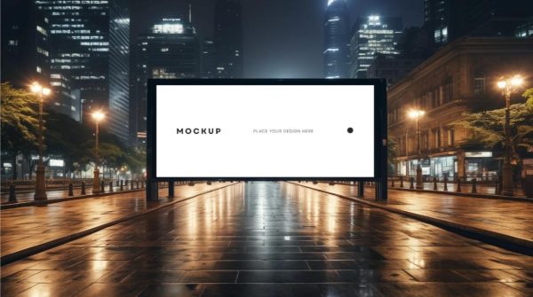 Large Advertisement Billboard Mockup