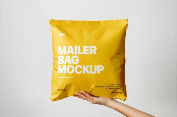 Mailer bag Mockup PSD