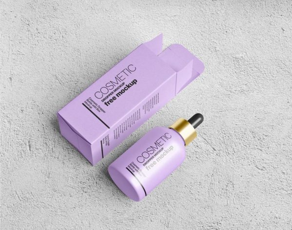 Matte Dropper Packaging Mockup