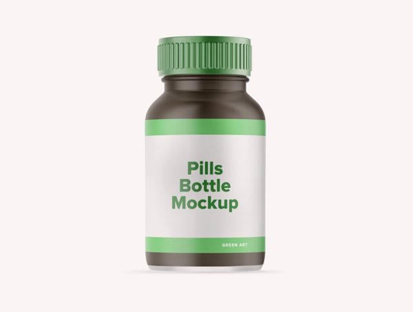 Matte Style Bottle Mockup PSD