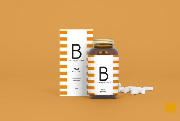 Medical Pills Bottle Mockup Set