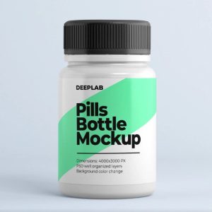 Medical Pills Branding Mockup PSD