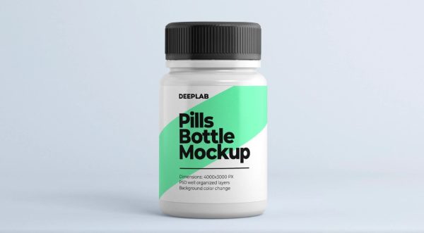 Medical Pills Branding Mockup PSD