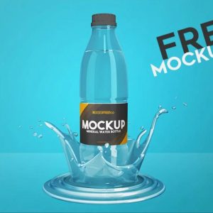 Mineral Bottle Mockup PSD