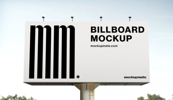 Minimal Billboard Sign Mockup