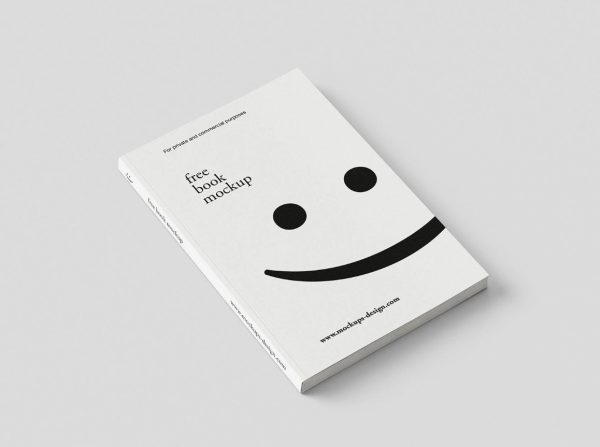 Minimal Book Cover Mockup PSD