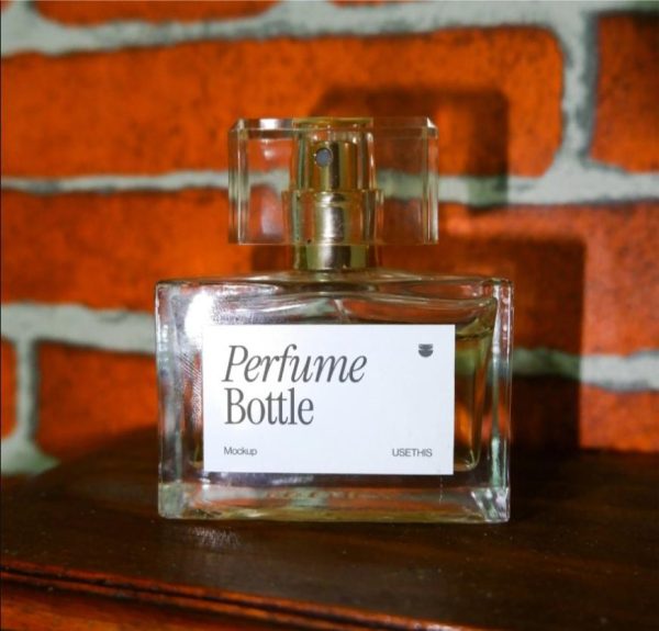 Minimal Perfume Label Design Mockup