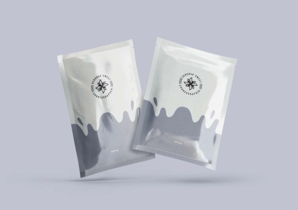 Minimal Sachet Branding Mockup