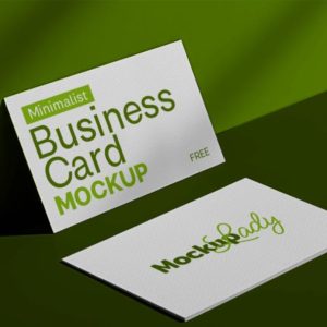 Minimalist Business Card Mockup PSD