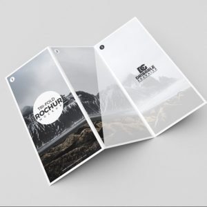 Modern Tri Fold Brochure Mockup