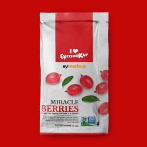 Oil Sachet Mockup PSD