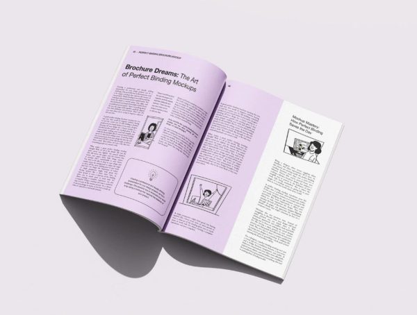 A4 Brochure Mockups PSD in 6 Angles - Image 2