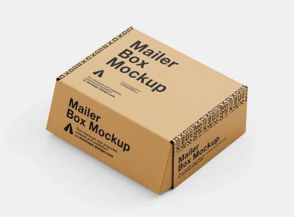 Open Mailer Box Mockup