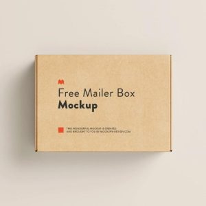 Open Mailing Box Mockup