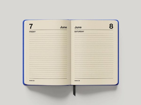 Open Notebook Mockup PSD