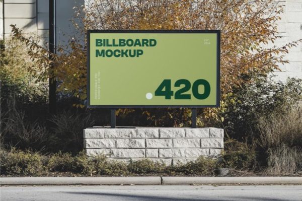 Outdoor Small Billboard Mockup Template (1)