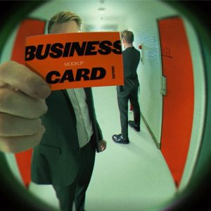 Peephole Business Card Mockup