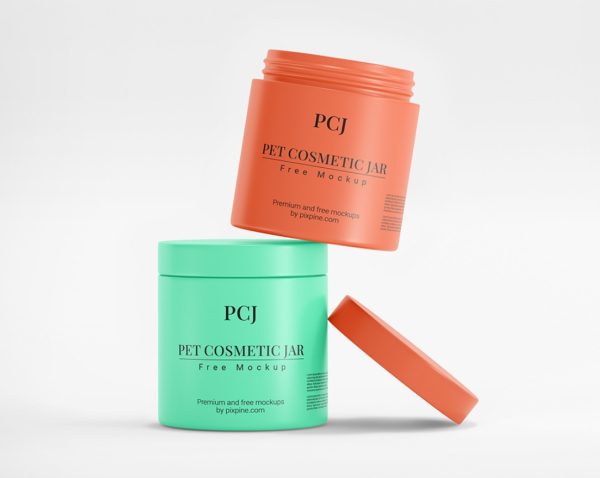 Pet Cosmetics Jar Mockup