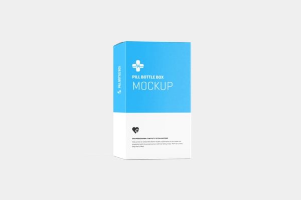 Pills Box Mockup PSD