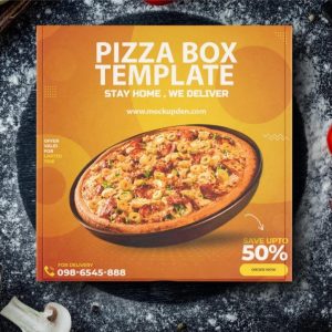 Pizza Store Branding Mockup