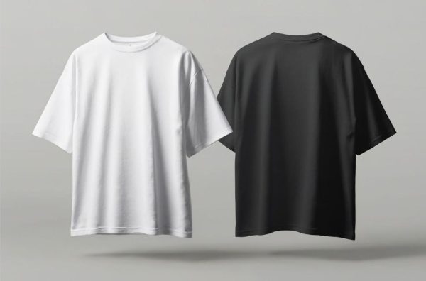 Front and Back T Shirt Mockup PSD - Image 2