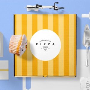 Professional Pizza Store Branding mockup