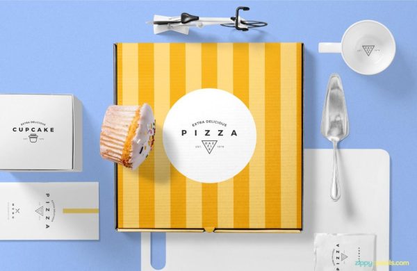 Professional Pizza Store Branding mockup