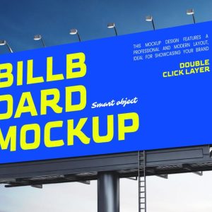 Realistic Billboard Mockup PSD