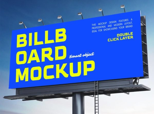 Realistic Billboard Mockup PSD