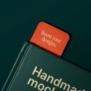 Realistic Bookmark Mockup PSD