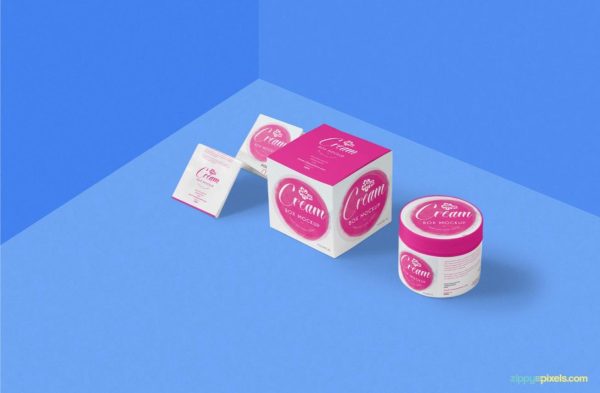 Realistic Cosmetic Packaging Mockup (1)