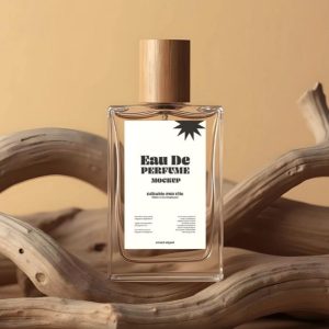 Realistic Perfume Bottle Mockup