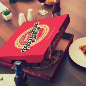 Realistic Pizza Mockup Template