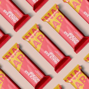 Realistic Snack Bar Packaging Mockups