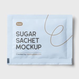 Realistic Sugar sachet Mockup